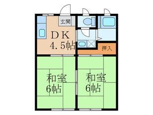 コーポ湯川の物件間取画像